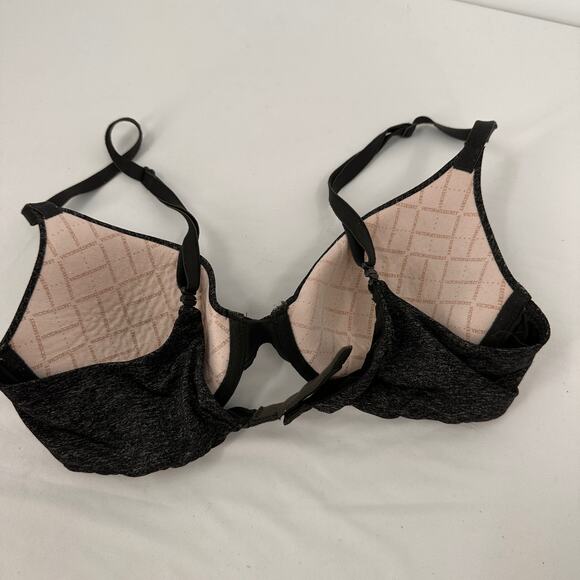 Victoria’s Secret Uplift Semi Demi Charcoal Black Bra Size 32B - Picture 5 of 6